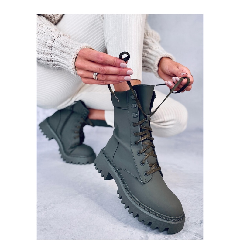 Tamas Green šněrovačky - Inello zelená 2