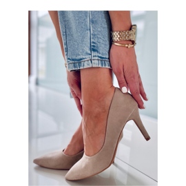 Klasické dámské vysoké podpatky Eurielle Khaki - Inello béžový 2 Klasické dámské vysoké podpatky Eurielle Khaki - Inello béžový 2