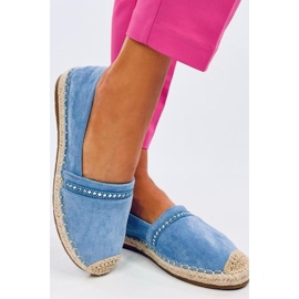 Modré dámské espadrilky modrý 1