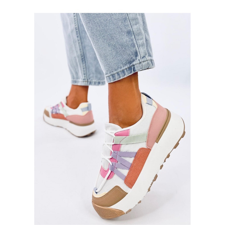 Dámské tenisky s vysokou podrážkou bílý 1