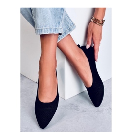 Balerínky Kayla Black tkané - Inello černá 2