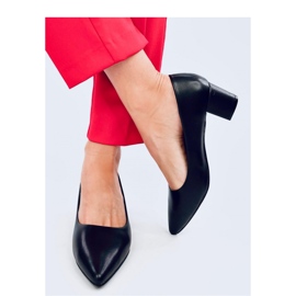 Crafts Černé lodičky na nízkém podpatku - Inello černá 2