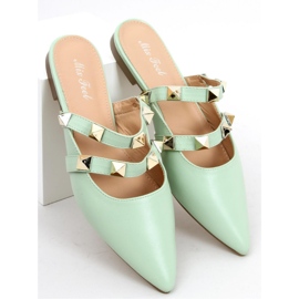 Canna Green dámské žabky sandál - Inello zelená 1