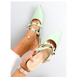 Canna Green dámské žabky sandál - Inello zelená 2