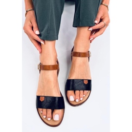 Černé dámské sandály černá 1