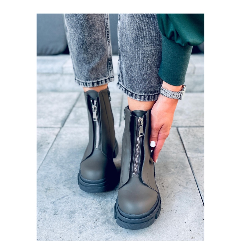 Vojenské pracovní boty Kobra Army Green - Inello zelená 2