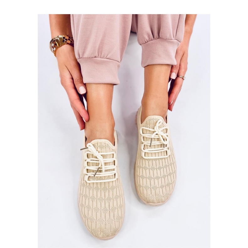 Ponožkové sportovní boty Barkes Beige - Inello béžový 1