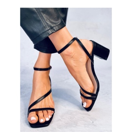 Theresa Black sandály na vysokém podpatku - Inello černá 1