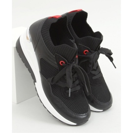 Fenix Černé tenisky na klínku - Inello černá 1 Fenix Černé tenisky na klínku - Inello černá 1