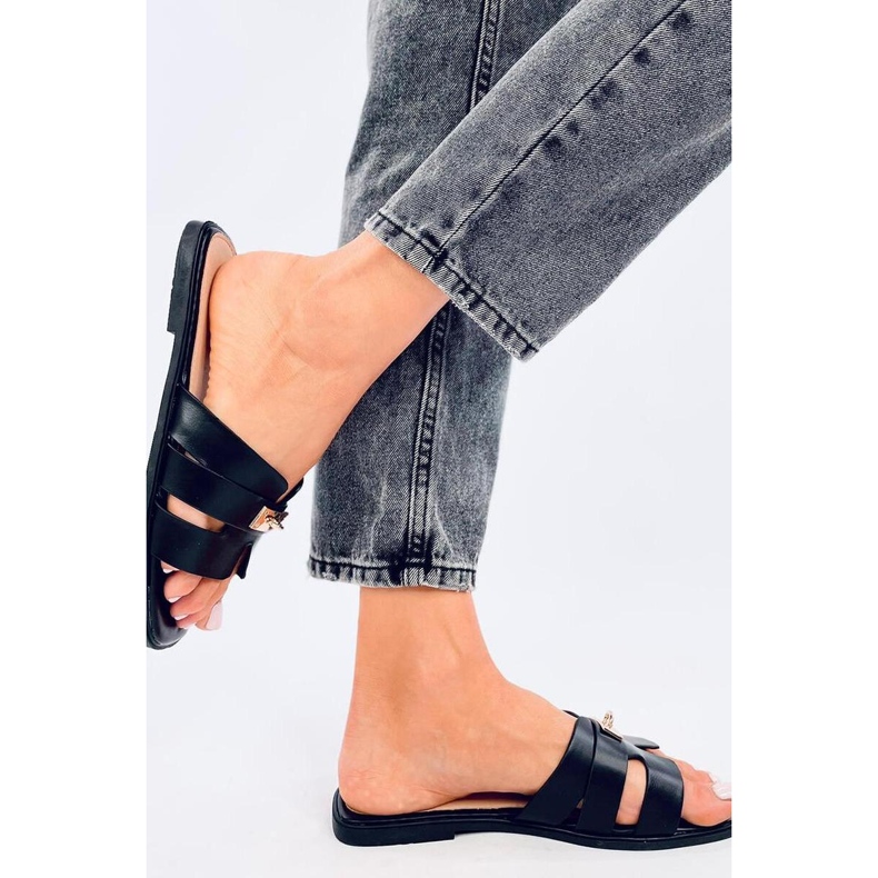 Dámské žabky Daudi Black - Inello černá 2