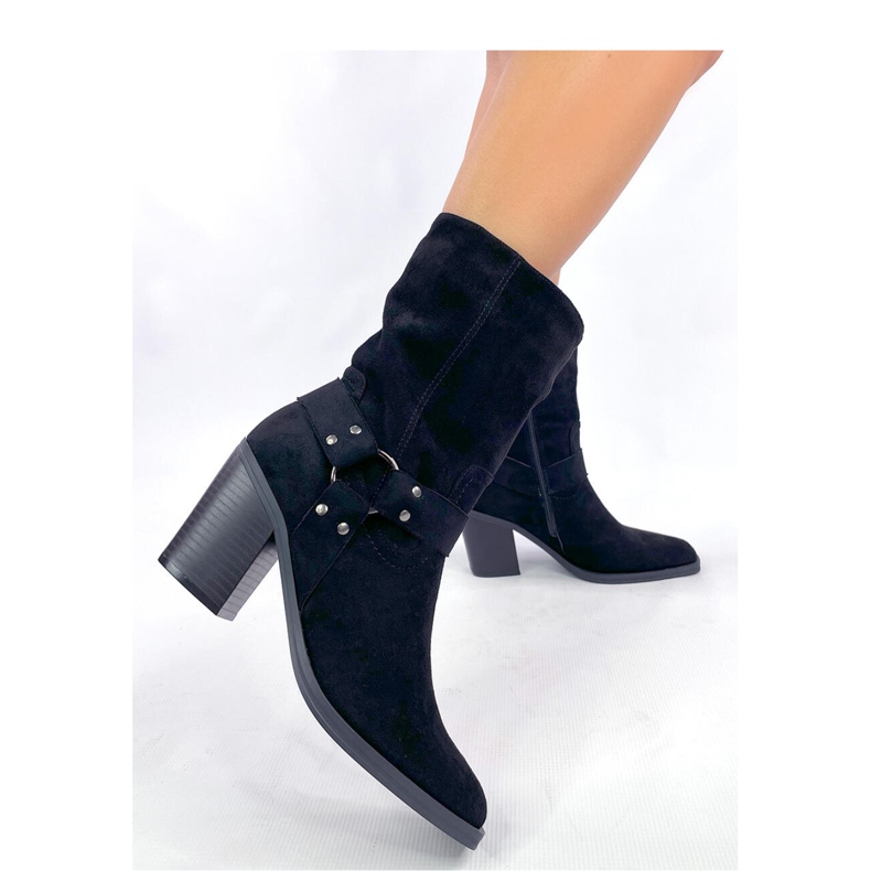 Kovbojské semišové boty Hardin Black - Inello černá 1