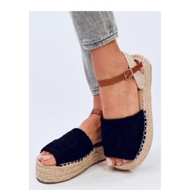 Boho Ingram Black espadrille sandály - Inello černý 1