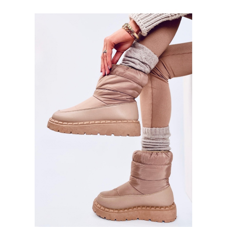 Javier Khaki - Inello nylonové sněhule hnědý 2