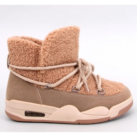 Zateplené sněhule Remal Khaki - Inello hnědý 1