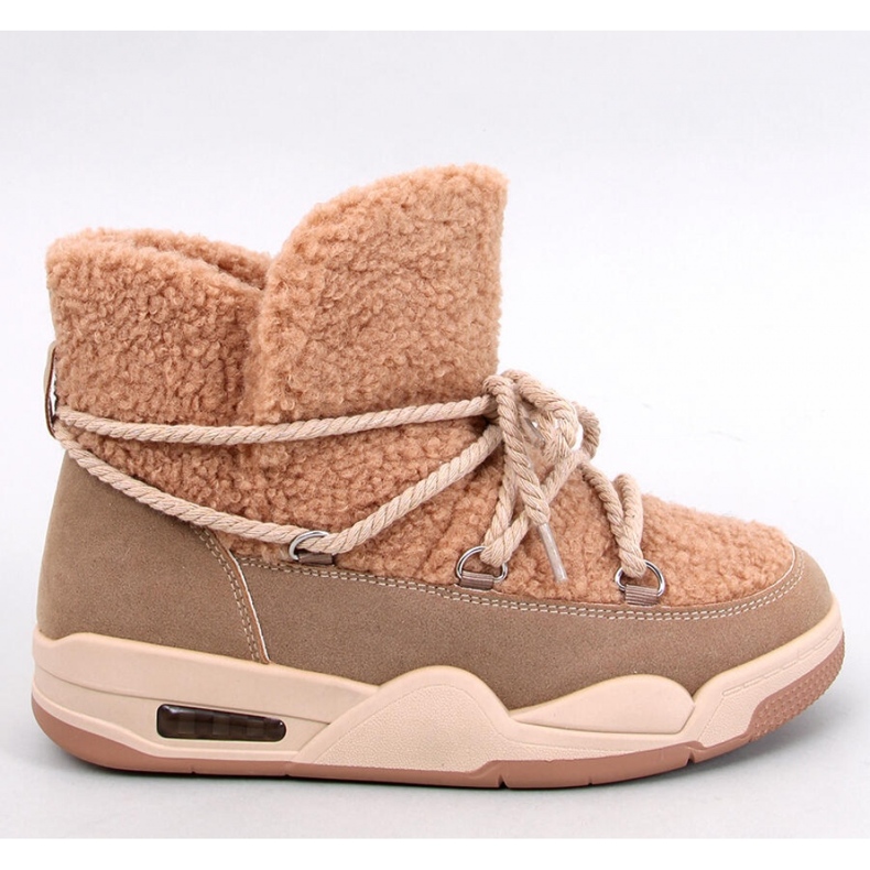 Zateplené sněhule Remal Khaki - Inello hnědý 1