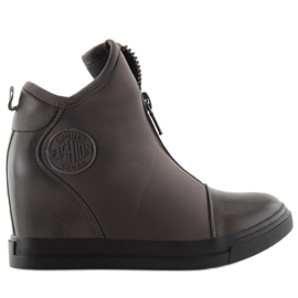 Šedé tenisky Wedge 168-129 šedé šedá 1