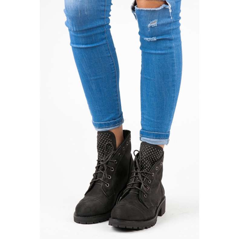 Flyfor Šněrovací pracovní boty šedá 2