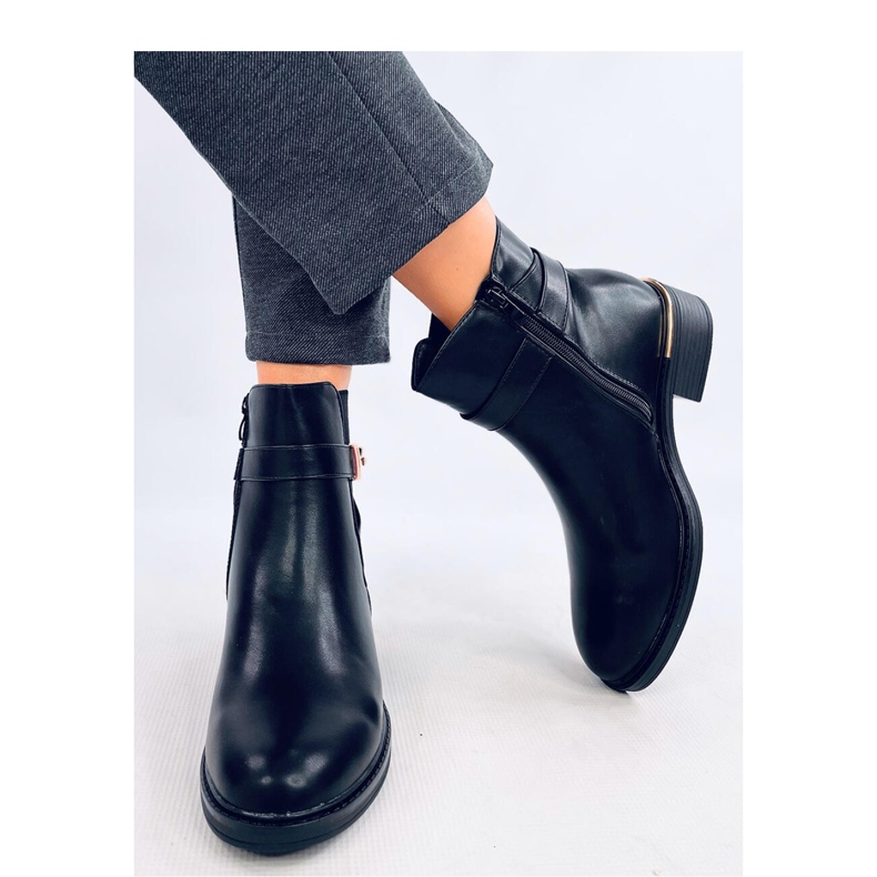 Gavins Black Pu Chelsea boty - Inello černý 2