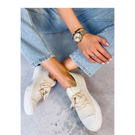 Bruni LT.BEIGE dámské ponožkové tenisky - Inello béžový 1
