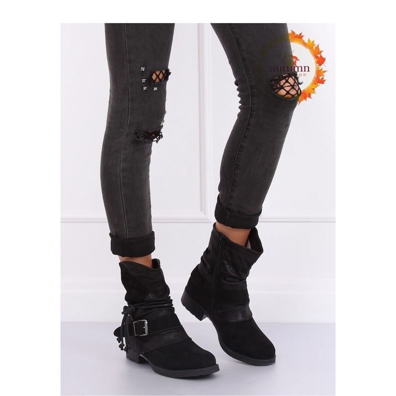 Vojenské boty Black 201802-11B Black - Inello černá 2