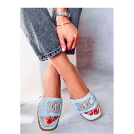 Kamínkové žabky Mille Blue - Inello modrý 1