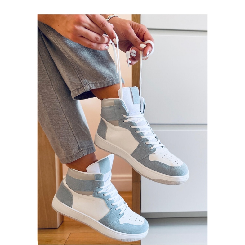 Vysoké tenisky Dorcas Green - Inello modrý 1