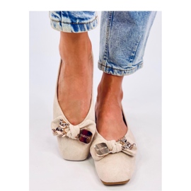 Balerínky zlatého medvídka Cranny Beige - Inello béžový 1