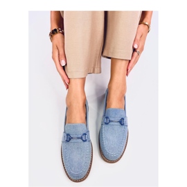 Dámské semišové mokasíny od States Jeans - Inello modrý 2
