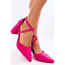 Lodičky Thois Fuchsia s křížovým popruhem - Inello růžový 1 Lodičky Thois Fuchsia s křížovým popruhem - Inello růžový 1