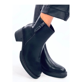 Guire Black kotníkové boty na vysokém podpatku - Inello černá 1 Guire Black kotníkové boty na vysokém podpatku - Inello černá 1