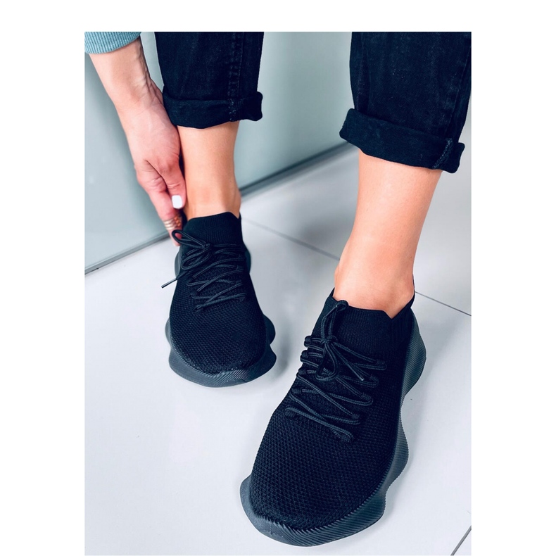 Ponožkové sportovní boty Desire All Black - Inello černý 2