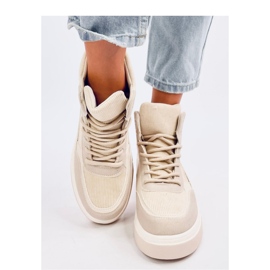 Vysoké tenisky Riess Beige - Inello béžový 3