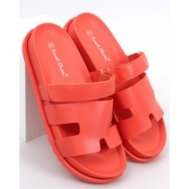 Tawny Orange dámské žabky sandál - Inello oranžový 1