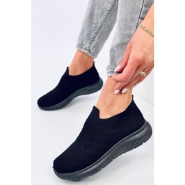 Nazouvací ponožkové boty Groppi Allblack - Inello černý 1