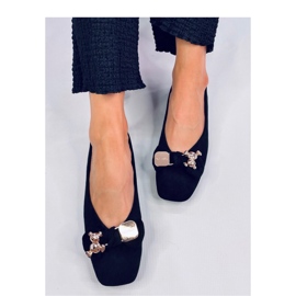 Balerínky Cranny Black se zlatým medvídkem - Inello černá 1