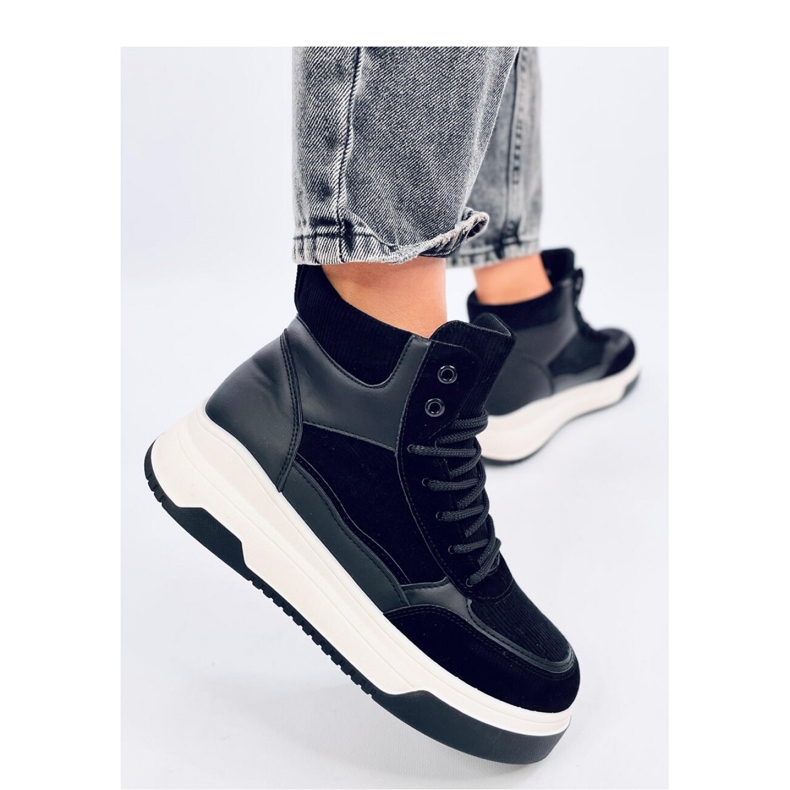 Vysoké tenisky Riess Black - Inello černý 2