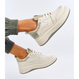 Pastelové dámské tenisky Motimes Beige Green - Inello zelený 1