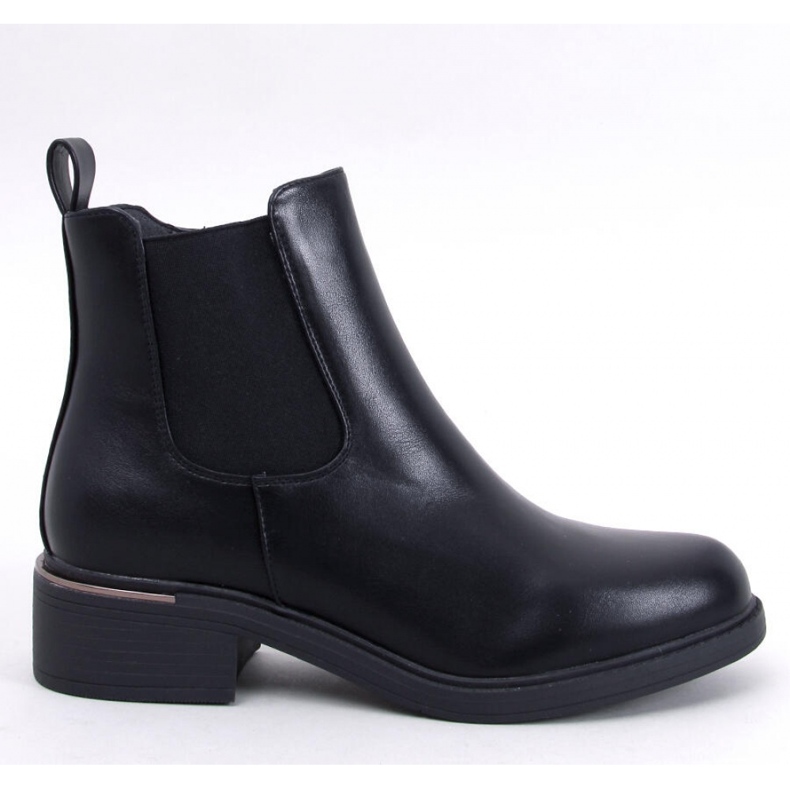 Takart Black grain Chelsea boty - Inello černý 1