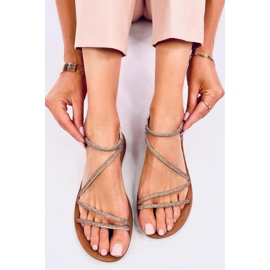 Lehké dámské sandály Prostis Gold - Inello žlutá 1