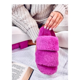 Dámské pantofle Rhodes Fuchsia s gumičkou - Inello růžový 1