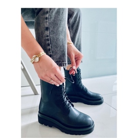 West Black kotníkové boty s vysokou podrážkou - Inello černá 2