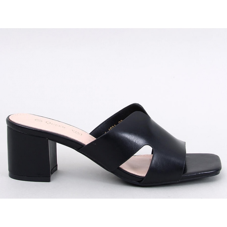 Žabkové sandály na vysokém podpatku Vallon Black - Inello černá 1