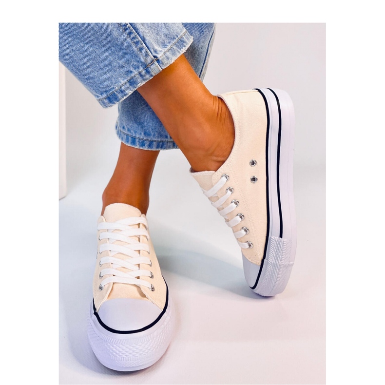 Klasické dámské tenisky Fargis Beige - Inello béžový 1