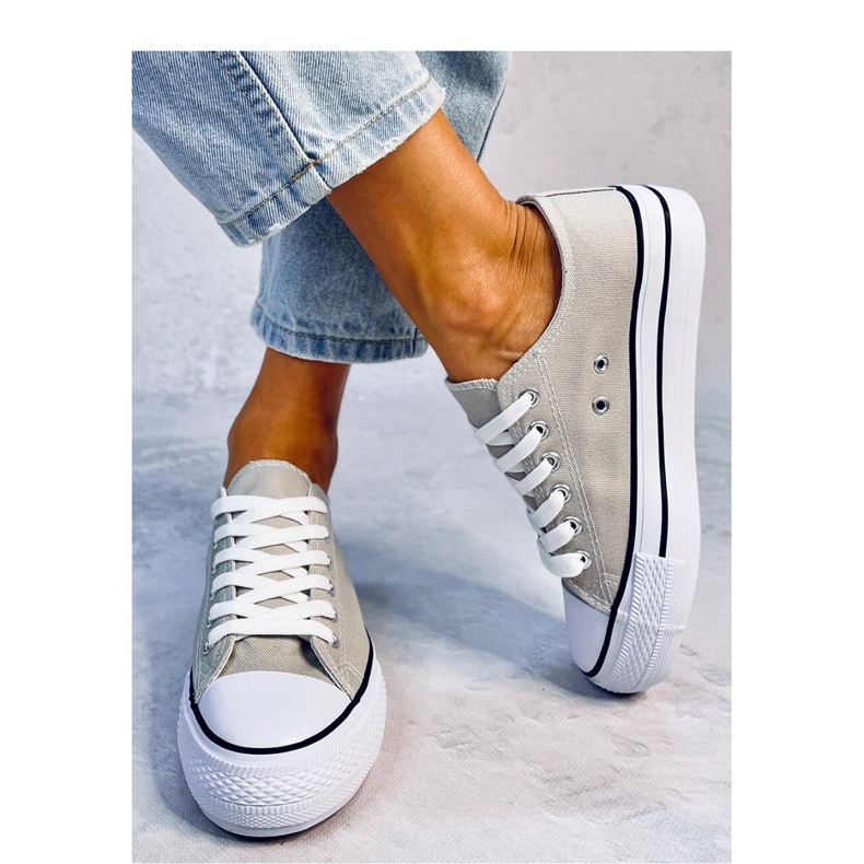 Klasické dámské tenisky Fargis Grey - Inello šedá 1