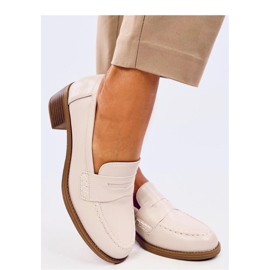 Sylvai Béžové lodičky na širokém podpatku - Inello béžový 1