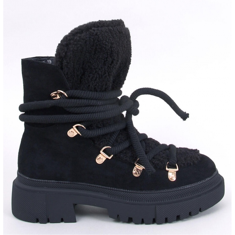 Shea Černé sněhule z ovčí kůže - Inello černá 1