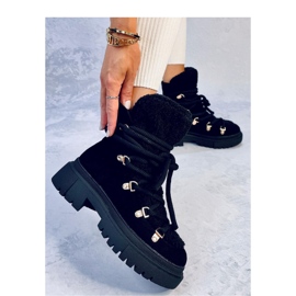 Shea Černé sněhule z ovčí kůže - Inello černá 2