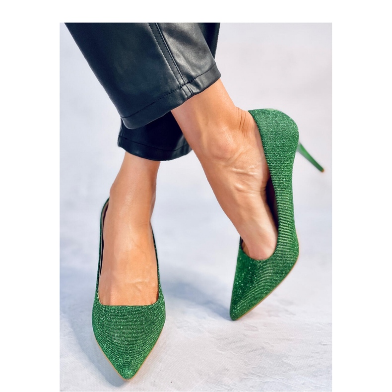 Dámské duhové vysoké podpatky Maineri Green - Inello zelená 2 Dámské duhové vysoké podpatky Maineri Green - Inello zelená 2