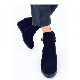 Semišové kotníkové boty Paxten Black - Inello černý 2