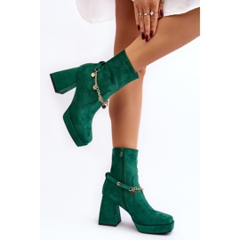 Step in style Boty Model Tiselo 168-500 Green - Stylový krok zelený 2
